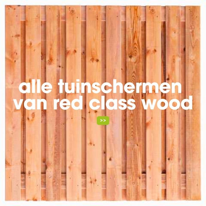 alle tuinschermen van red class wood
