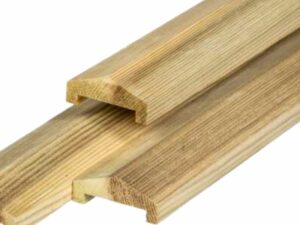 Afdeklatten en L-beslag voor Standaard hout-beton schutting