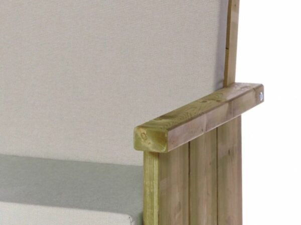 kussen stoel zeist taupe close up