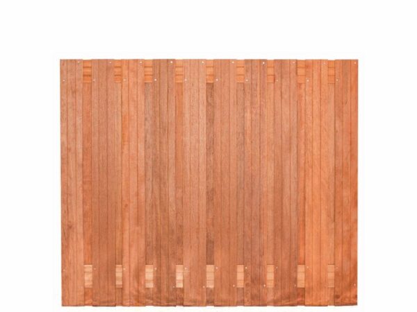 tuinscherm hardhout 21 planks 180x150