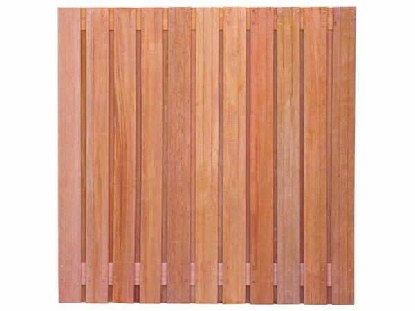 tuinscherm hardhout 23 planks 180x180