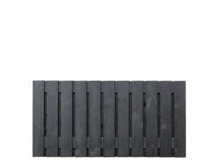 tuinscherm zwart 23 planks 180x90