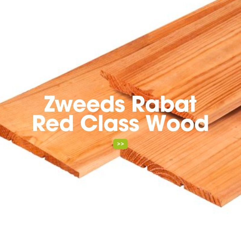 zweeds rabat red class wood