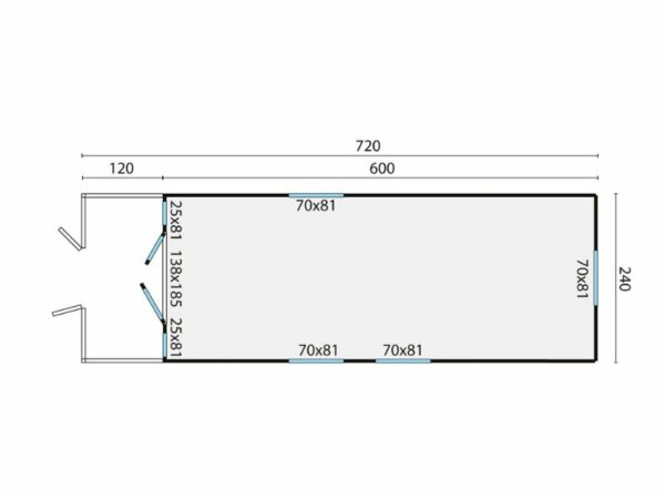 pipowagen kathleen plattegrond